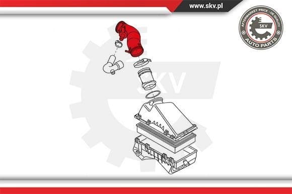 Intake Hose, air filter 96SKV001 - image 2