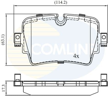 Brake Pad Set, disc brake CBP02455