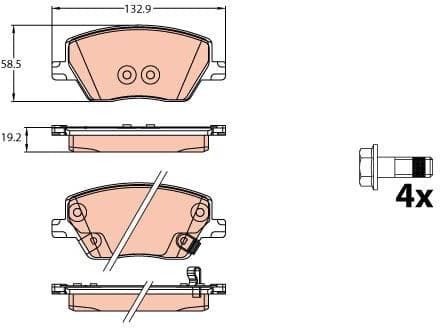 Brake Pad Set, disc brake GDB2151