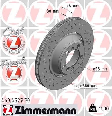 Brake Disc FORMULA Z BRAKE DISC 460.4527.70