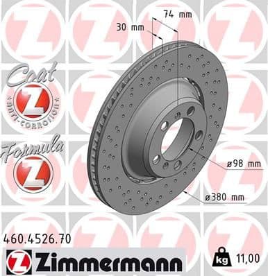 Brake Disc FORMULA Z BRAKE DISC 460.4526.70