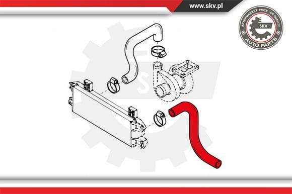 Charge Air Hose 43SKV017 - image 3