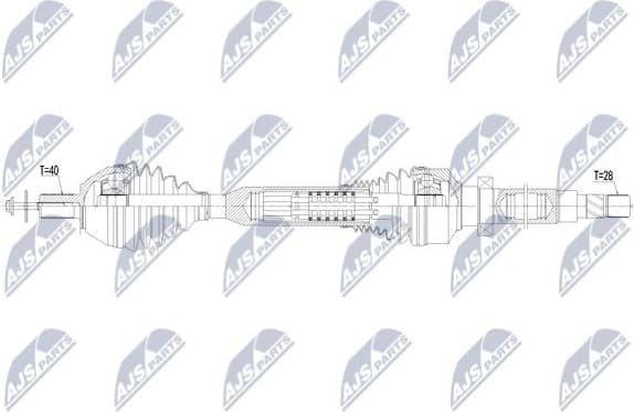 Drive Shaft NPW-VV-136