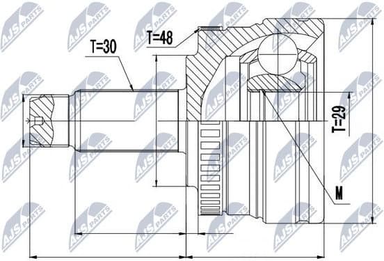Joint Kit, drive shaft NPZ-LR-013 - image 4