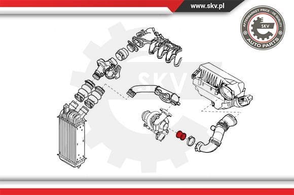 Intake Hose, air filter 24SKV498 - image 4