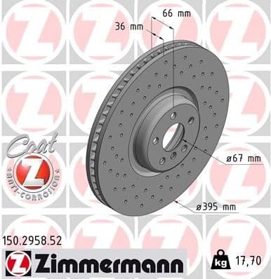 Brake Disc SPORT BRAKE DISC Z 150.2958.52
