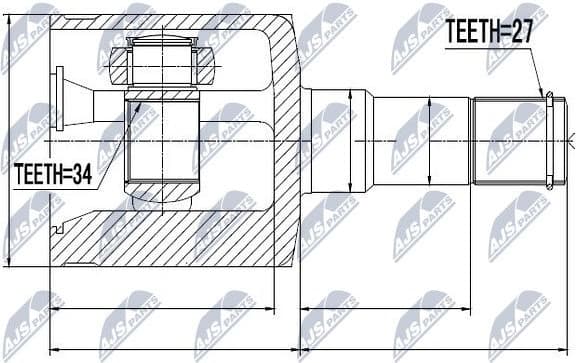 CV joint inner NPW-DW-019 - image 2